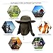 YR.Lover Outdoor UV Sun Protection Wide Brim Fishing Cap with Removable Flap