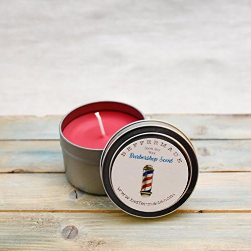 Barbershop Candle, 4 oz Soy Candle Tin