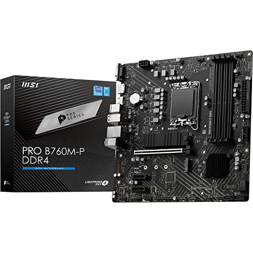 MSI PRO B760M-P DDR4 Matx Motherboard 4X