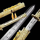 ZPGP Golden Dragon Sword Chinese Broadsword Kungfu