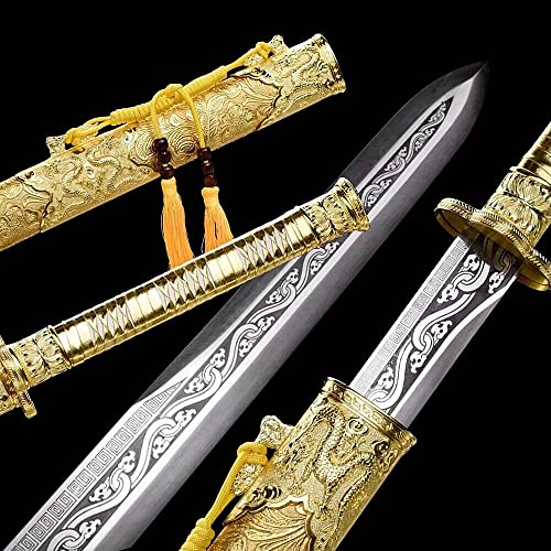 ZPGP Golden Dragon Sword Chinese Broadsword Kungfu
