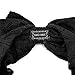 1980s Lace Hair Scarf Headband with Satin for Culture Women's 80s Themed Costume Accessory,Black