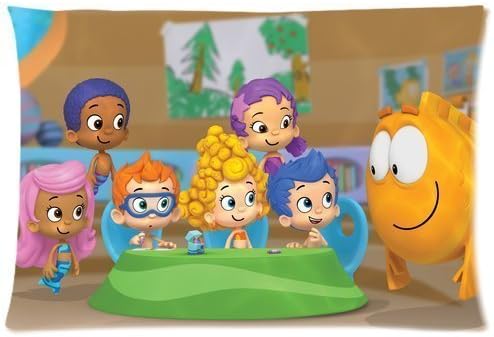 Hertanercase Bubble Guppies Custom Zippered Soft Pillow Cases 16x24 (Two sides)
