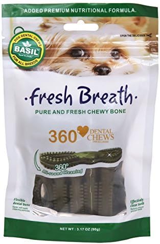 Petswill Basil Fresh Breath Dental Dog Chews - 90gm