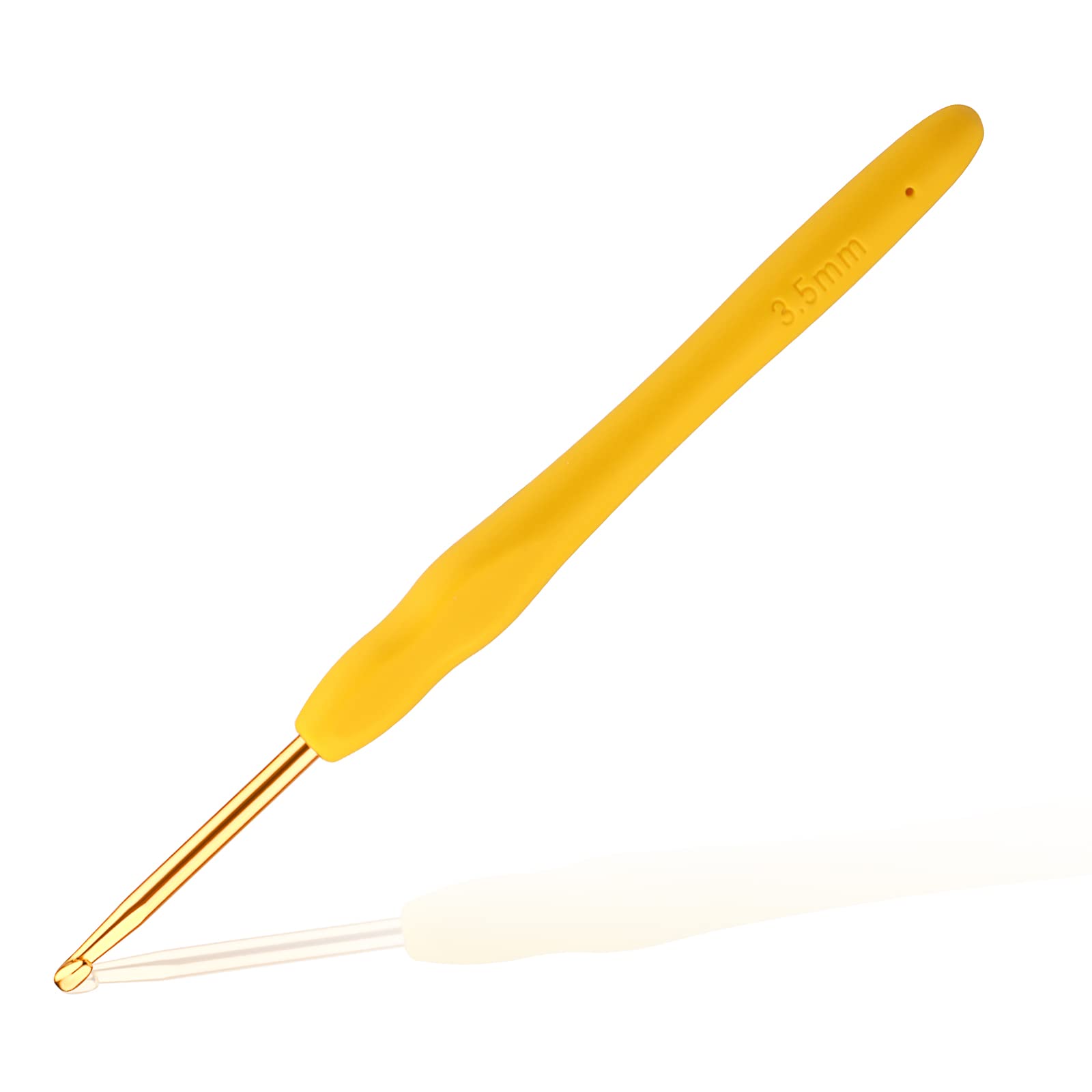 Photo 1 of 3.5mm Beginners Crochet Hook, Ergonomic Handle Crochet Hooks for Arthritic Hands, Comfortable Smooth Knitting Needles for Handmade DIY, Random Color