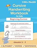 Cursive Handwriting Workbook For Kids: Cursive for beginners workbook. Cursive letter tracing book. by Sujatha Lalgudi