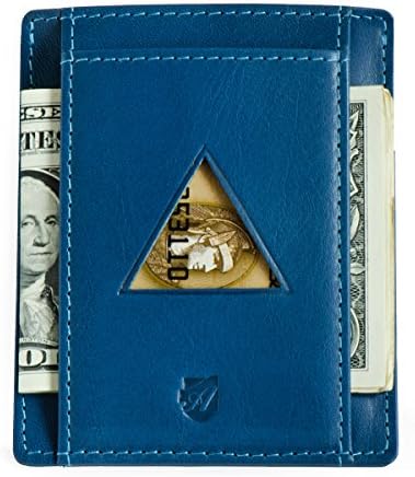 Front Pocket Wallet in Tuscany leather, RFID Minimalist Card Holder from Axess