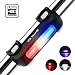 ThorFire Bike Lights Ultra Bright Cycling Lights USB Rechargeable Bicycle Tail Light Red/Blue/White 7 Light Modes, High Intensity Rear LED Fits On Any Road Bikes, Helmets for Optimum Cycling Safety