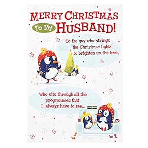 Hallmark Christmas Card To Husband 'The Guy Who...'  Medium Amazon.co