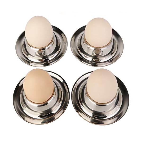 Stainless Steel Egg Cup Holder Set for Soft Boiled Egg Holder Tableware Kitchen Tools