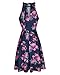 OUGES Women's Halter Neck Floral Summer Casual Sundress(Floral-05,S)