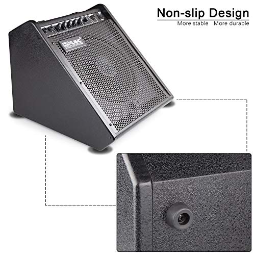 Coolmusic 100W Bluetooth Personal Monitor Electronic Drum Amplifier Dual Channel Speaker with 3-band EQ - Thumbnail 6
