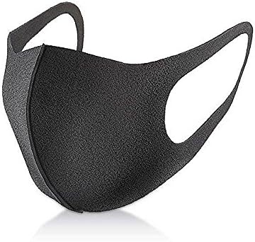 3pcs Unisex Fashion Mask Cold Mask Anti dust Mask Earloop Face Mouth Mask Activated Cotton Warm Masks Filter Respirator Reusable Washable Allergy Flu Gauze Mask for Women&Men black