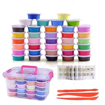 36 Colors Crystal mud Plasticine and DIY Creative Modeling Clay Play-set Magic Crystal Soft Slime Putty Toy for kids Gift by Zhisheng You