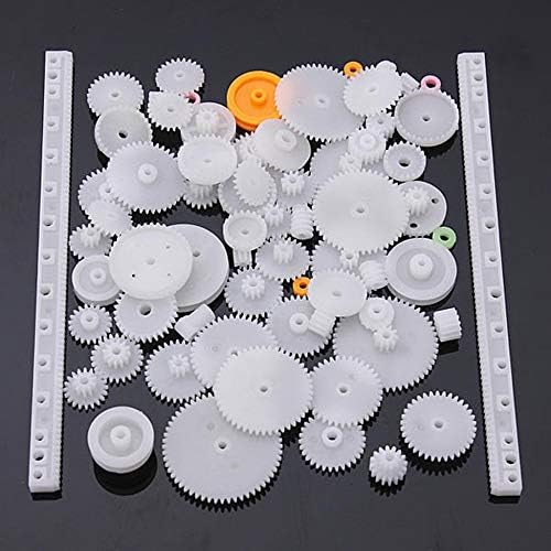 75 Type Plastic Crown Gear Single Double Reduction Gear Worm Gear Crown Gear Plastic Crown Gear Single - White