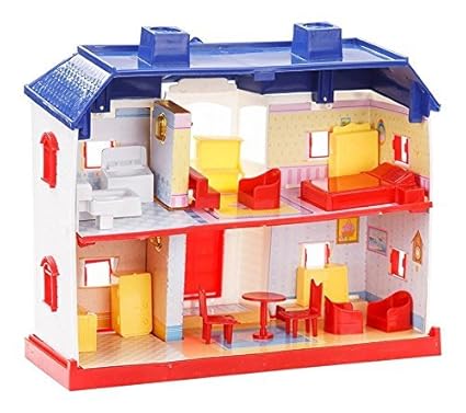 JAY ANTIQUES Plastic Doll House Play for Kids - Set 24 Pieces