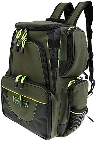 Reflective Stripe Multi-Tackle Small Backpack Lure Reel Pole Holder Rod Plier Fishing Tackle Storage Bag with Boxes For Kid Children Teen