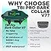 Latest 2020 Humane Bark Collar V7 PRO for Small & Medium Dogs - Most Effective Vibration Rechargeable Upgraded Chipset - Anti-Barking Collar to Stop Barking - No-Shock Waterproof - Safe Pet Control
