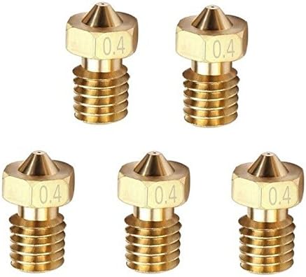 Mercurry M6 3D 0.4mm Extruder Brass Nozzle Print Head for 1.75mm J-head/ ABS PLA 3D Printer