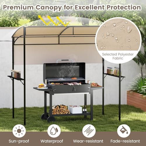TOOLSEMPRE Grill Gazebo Review: 7.8x4.4 FT BBQ Shelter With Metal Shelves & Hooks image 12