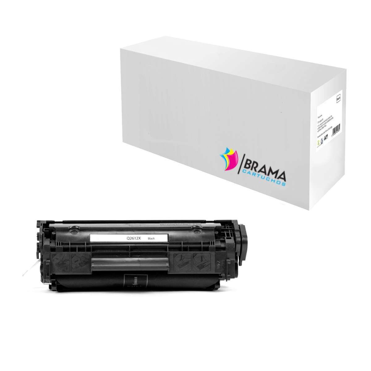 bramacartuchos Toner Compatible with HP Q2612 A XL- Q2612 X (2500 Copies) for HP Laserjet 1010, 1012, 1015, 1018, 1020, 1022, 1022 N, 3015, 3020, 3030, 3036, 3050, 3052, 3055, M1005 MFP, M1319