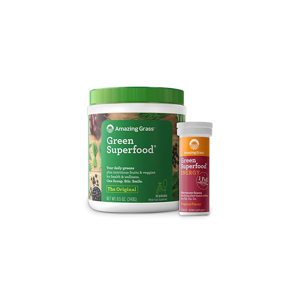 Amazing Grass Superfood Bundle Original Superfood Greens Powder