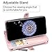 Harryshell Galaxy S9 Plus Case, Luxury 11 Card Slots Mirror PU Leather Zipper Wallet Flip Kickstand Protective Case Cover with Wrist Strap for Samsung Galaxy S9 Plus (2018) (Rose Gold)