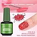 Magic Nail Polish Remover, (2Pcs) Easily & Quickly Removes Soak-Off Gel Polish, Don't Hurt Nails, Professional Non-Irritating Nail Polish Remover-15ml