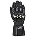 ILM Alloy Steel Motorcycle Riding Gloves Warm Waterproof Windproof for Winter Use (M, Black(Winter))