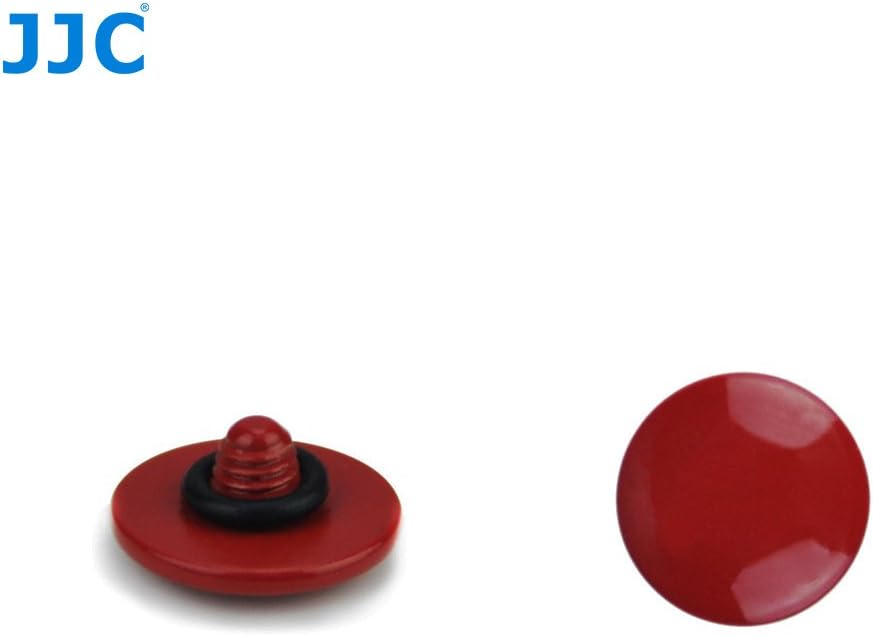 JJC Brass Soft Release Button Convex Surface Dark Red Compatible with Leica Q3, Q3 43 - Image 4
