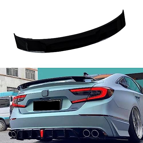 NINTE Rear Spoiler for 20182022 Honda 10th Gen Accord ABS Gloss Black Painted Rear High Wing