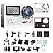 HDCool Action Camera 170° Wide-Angle Lens 4K 20MP Waterproof Sports Camera, 2.0 Inch LCD Display with 0.96 Inch Front Screen,Included 2 Rechargeable 1050 Mah Batteries
