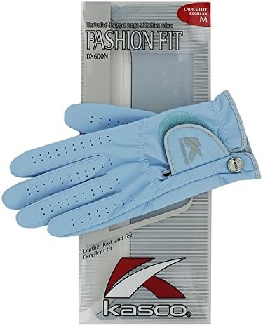 KASCO LADIES FASHION FIT SKY BLUE GOLF GLOVE. LARGE. RIGHT HAND GLOVE FOR A LEFT HAND GOLFER.