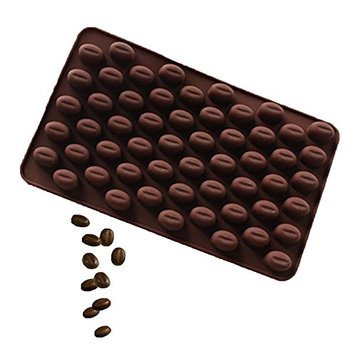 Baking Mould Tray Foutou Kitchen Silicone Mini Rectangle Coffee Bean Chocolate Candy Wax Melt