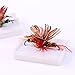 Sougayilang Bass Salmon Trout Colorful Assortment Dry Fly Fishing Flies Fly Fishing Lures Streamer, Nymph, Emerger with Waterproof Fly Box-48PCS