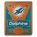 Northwest NFL Miami Dolphins Unisex-Adult Fleece Throw Blanket, 50