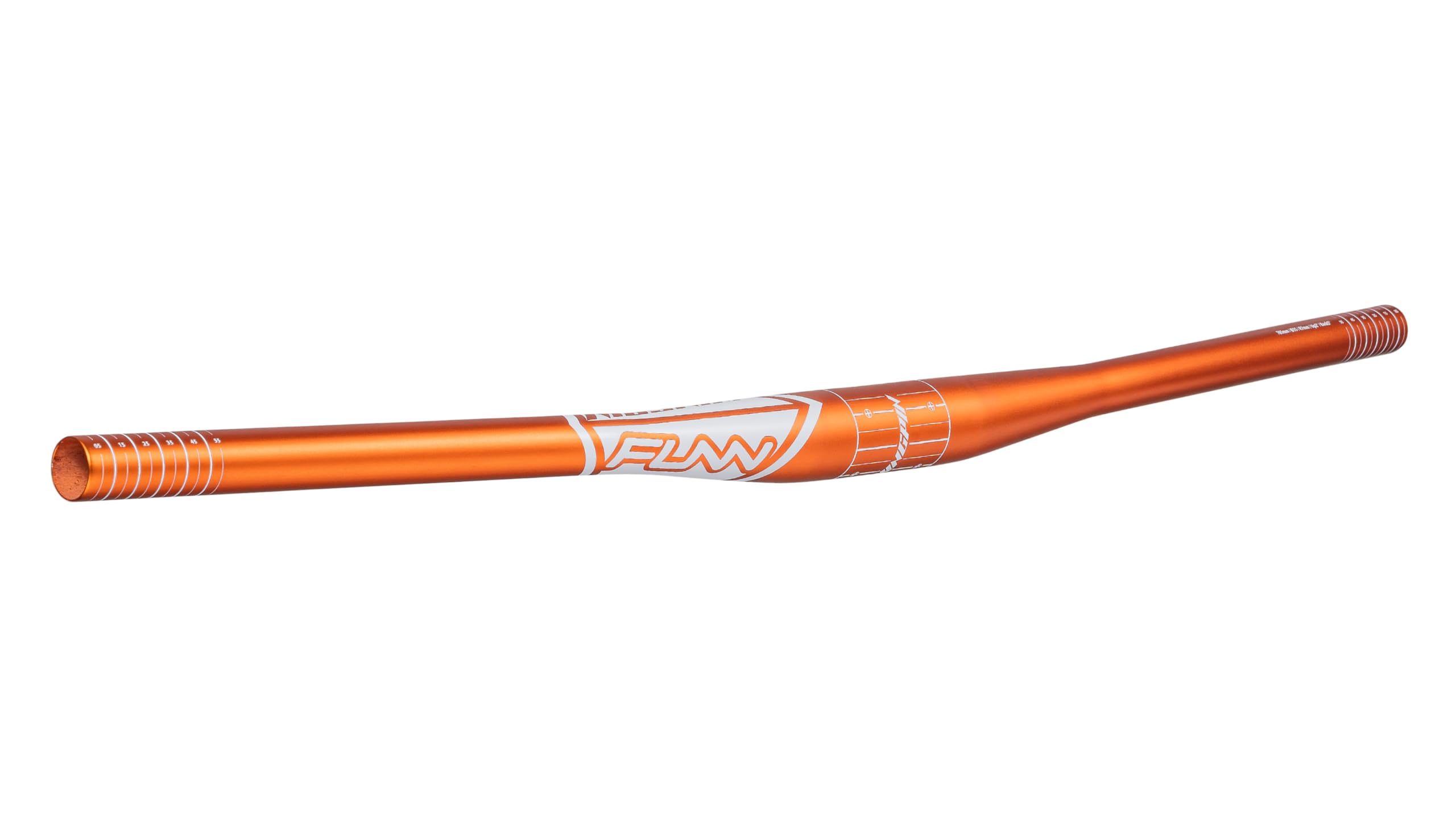 Funn Kingpin Mountain Bike Handlebar with Bar Clamp 35mm and Width 785mm, Tough and Lightweight Alloy Riser Handlebar for MTB, BMX and Road Bike, Rise 7mm MTB Handlebar (Orange)