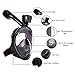 full face snorkel mask 180° Face Snorkeling Detachable GoPro snorkel set Mount Pivot Arm Earplug Large full face snorkel View Easy Breath Dry Top Set Anti fog Anti leak for Adults Youth dry snorkel