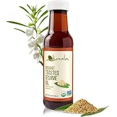 Kevala Organic Toasted Sesame Oil - 12 oz, Cholesterol Free Vegetable Oil | 354 ml, With Antioxidants and Essential Vitamins for Cooking and Baking, For Asian-Style Recipes, Kitchen Pantry Essential