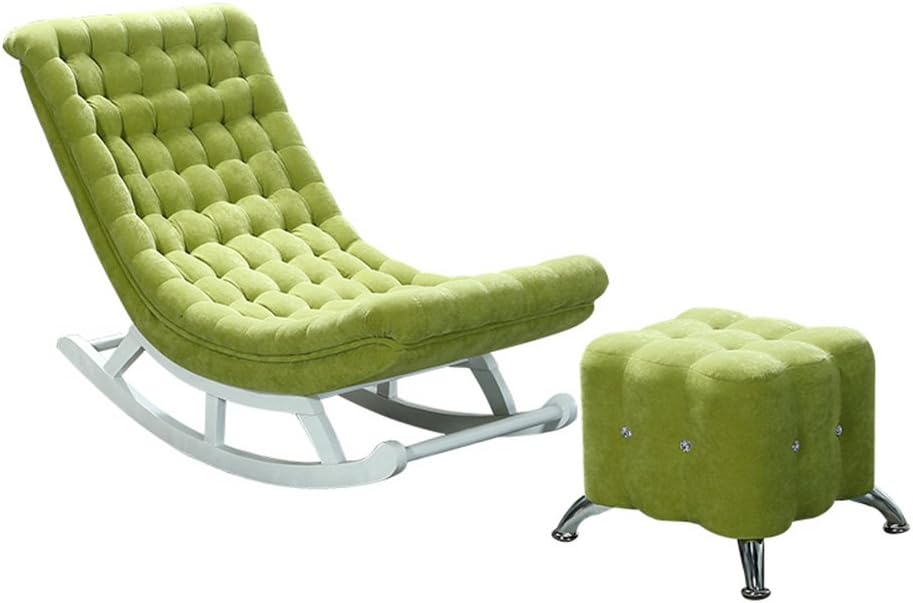Armchairs ZHANGRONG Cloth Chairs   Casual Swinging Chair Chiffon Balcony Rocking Chair Single Lazy Sofa Chair -Applicable to indoor and outdoor (Color : 1)