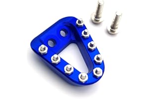 PROOTOM Motorcycle Rear Brake Pedal Step Plate Tip Compatible with 125-500 XC/XCF/SX/SXF/EXC-F, For HUSQVARNA 125-450 FC/FE/FS/FX/TC/TE/TX，For GASGAS 250F-450F EX/MC (standard shape blue)