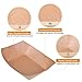 URPARTY - 250 pcs Medium Classic Brown Paper Food Serving Tray - 7