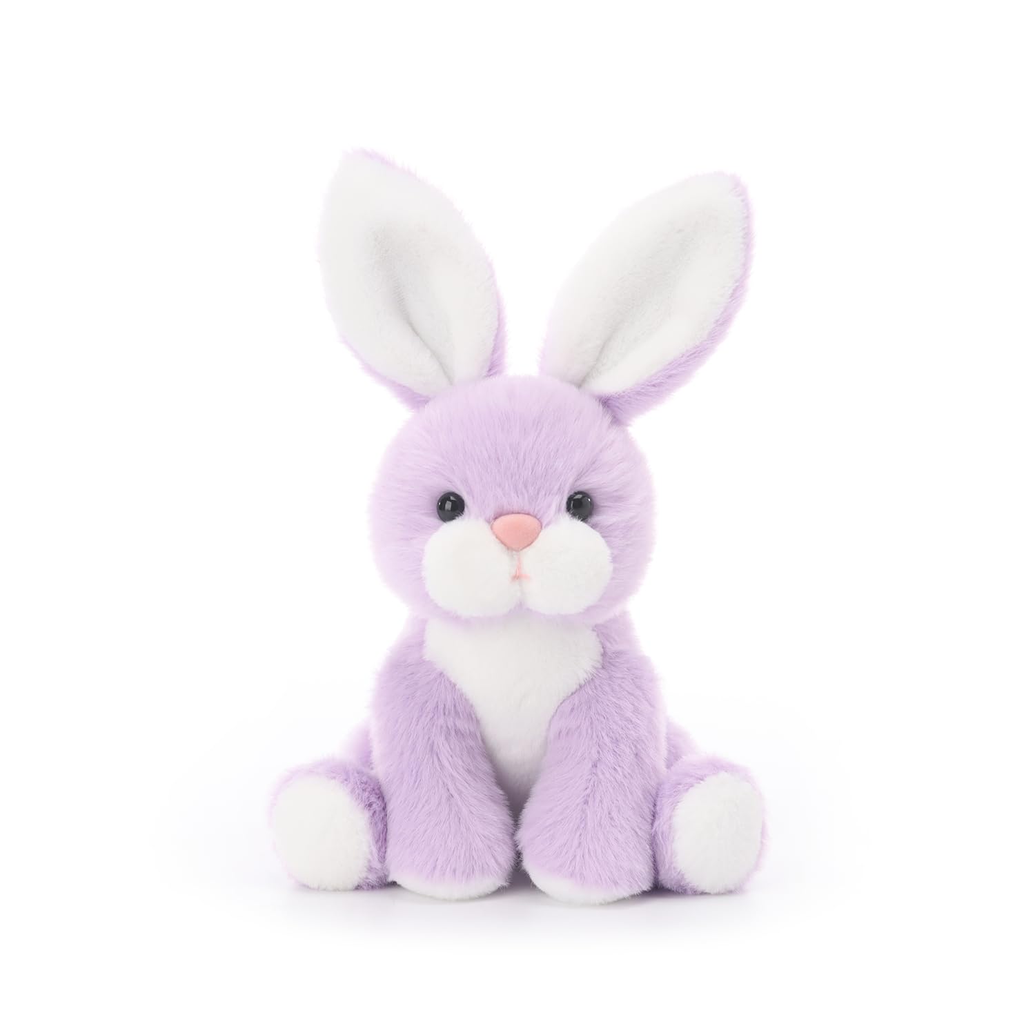 Apricot Lamb Lilac Purple Calm Bunny Rabbit Plushies Stuffed Animals for Baby Girl and Boy, Soft Cute Plush Toys for Kids, 6.3 Inches