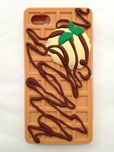 Cute 3D Candy Color Food &amp; Refreshment Design Soft Silicone Back Case Cover for iPhone 6 Plus 6s Plus 5.5'' (chocolate biscuit)