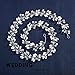 Unicra Bride Wedding Hair Vine Pearl Hair Piece Silver Headpiece Bride Hair Accessories for Women and Girls (19.7 Inches) (Silver)