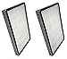 Green Label Brand 2 Pack Replacement Exhaust HEPA Filter EF-1 for Kenmore and Panasonic Vacuum Cleaners (Compares to 86889, 53295 and MC-V199H)