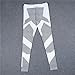PHOTNO Women Yoga Fitness Leggings Running Gym Stretch Sports Pants Trousers (L, White)