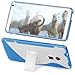 Fosmon HYBO-SK Series Hybrid PC + TPU Kickstand Case Cover for HTC One Max / HTC T6 (Blue)