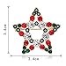 Christmas Brooch Pins - Great Deal 9-Pack Rhinestone Crystal Christmas Brooch Pin Set for Xmas Ornament Gifts