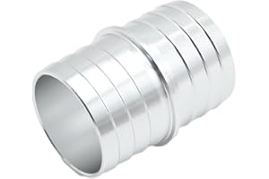 ZUDKSUY 1-1/2 Inch Steel Radiator Hose Barb Coupler, Hose Barb Splice Coupler Repair Fitting Adapter Repair Connector for Coo